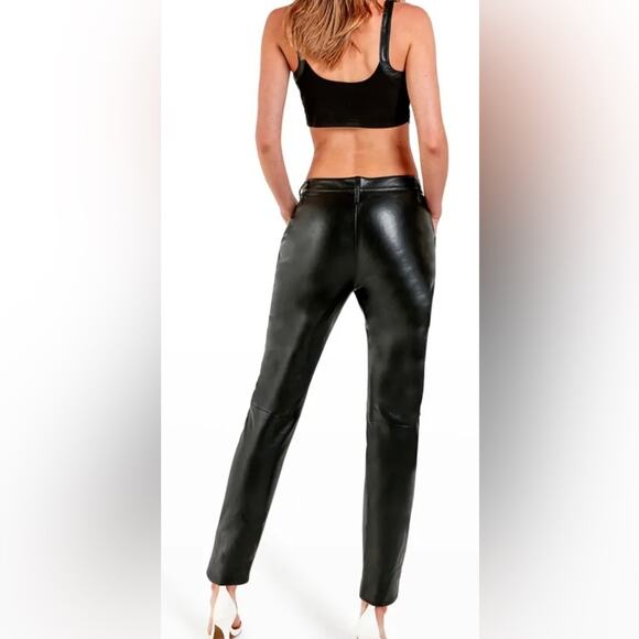 Hidden Designer~ ASbyDF ASbyDF JORDAN RECYCLED LEATHER TROUSERS-  12 ~Gorgeous - Picture 3 of 11